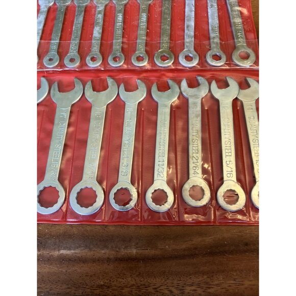 VINTAGE QUALITY STEEL 18pc. WRENCH SET COMBINATION OPEN END/BOX END JAPAN - Picture 6 of 12